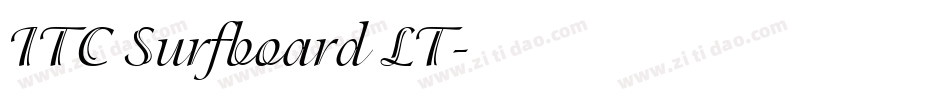ITC Surfboard LT字体转换